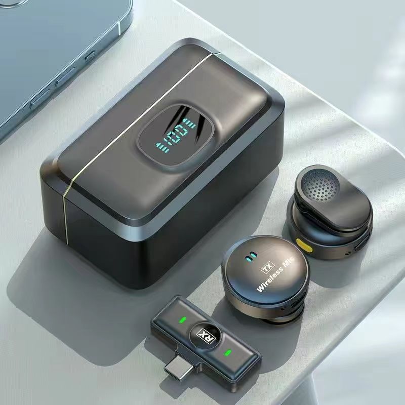 Clip-on 2-in-1 Wireless Live Streaming Microphone