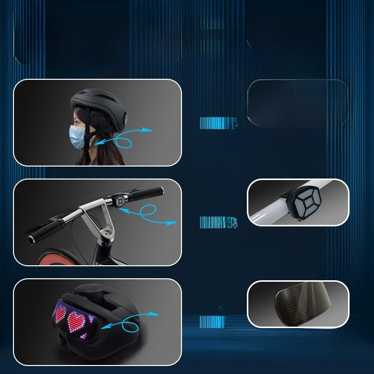 Outdoor LED cycling helmet