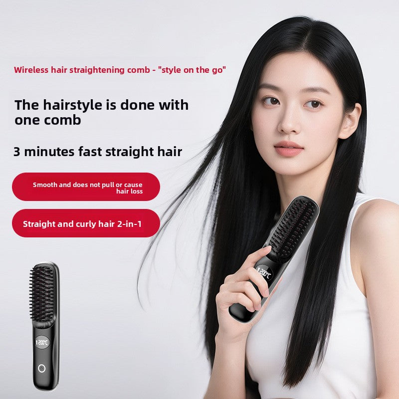 Wireless Ceramic Hair Straightener with Negative Ion