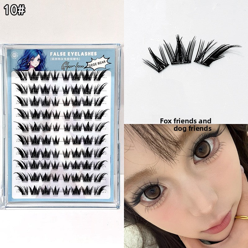 Self-adhesive false eyelashes