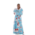 Fleece Bathrobe with Hood
