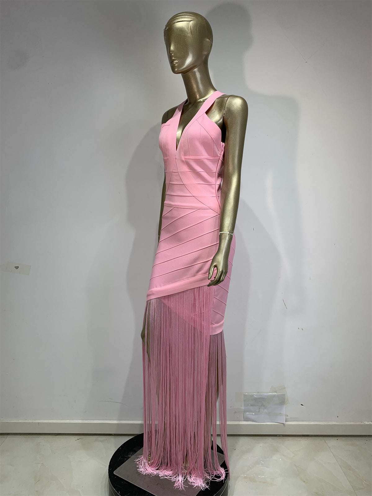 Bandage Tassel Long Dress