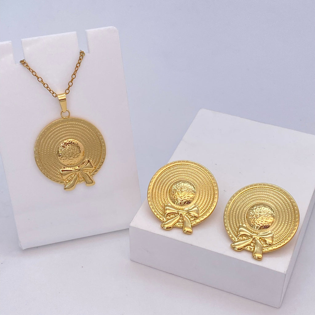 Stainless Steel Earrings and Necklace
