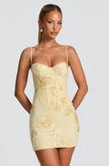 Women's V-Neck Backless Floral Dress