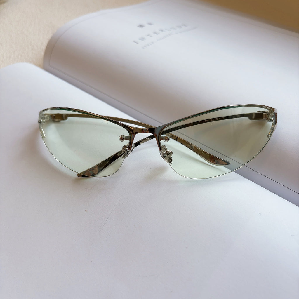 Frameless Tech Retro Sunglasses
