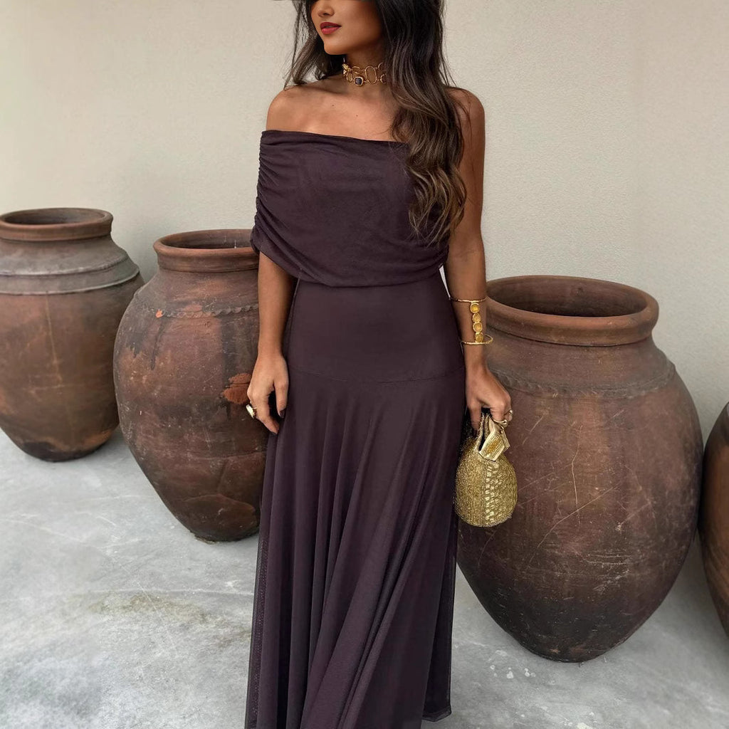 Womens Mesh Panel Slim Fit Dress