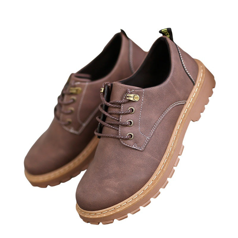 Mens Casual Leather Work Boots