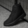 Mens Waterproof Canvas Shoes with Heightening Design