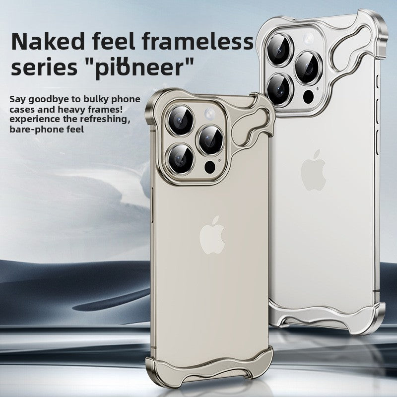 Phone Case Shaped Metal Frame No Backplate Protective Cover