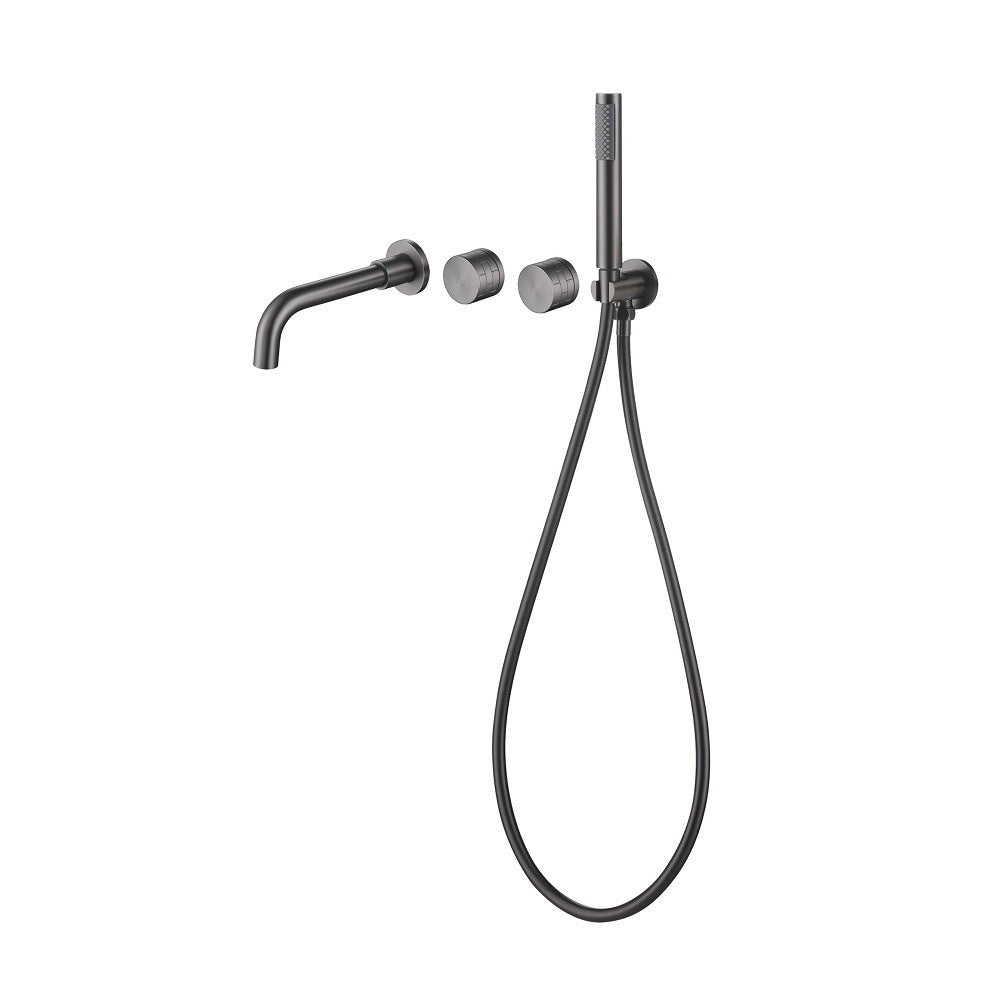 Bathtub concealed faucet hot and cold mixing valve into the wall