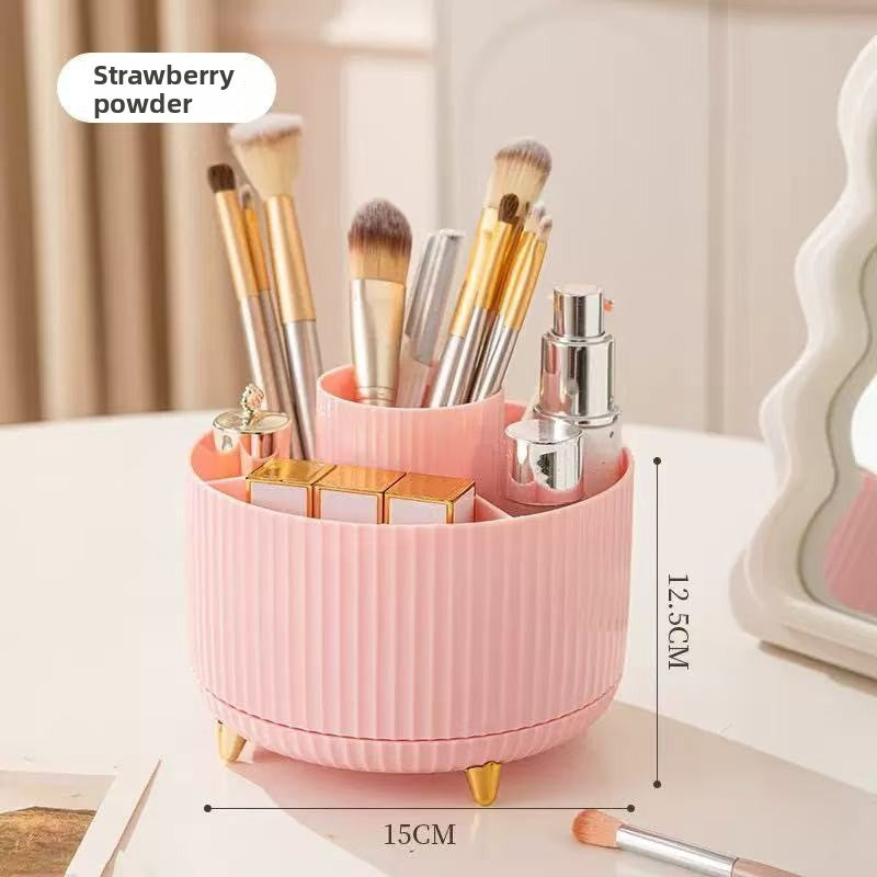 Desktop Rotary Cosmetic Brush Storage Cylinder Cosmetic Rack