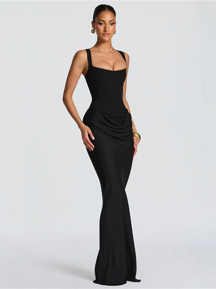 Womens Bodycon Spaghetti Strap Dress