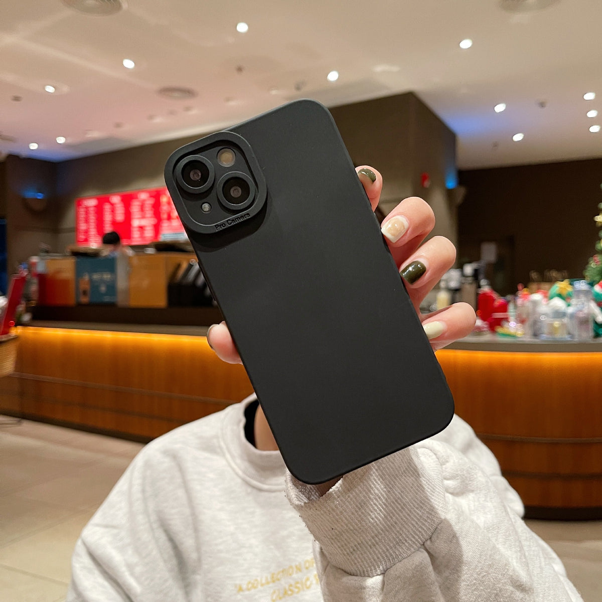 TPU Anti-Fall Liquid Silicone Phone Case for iPhone