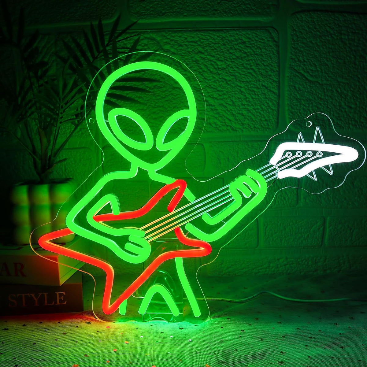 Alien UFO LED Neon Sign Light for Bedroom Game Room Bar Party Decoration