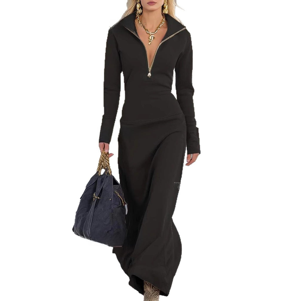Womens Half Zip Polo Dress