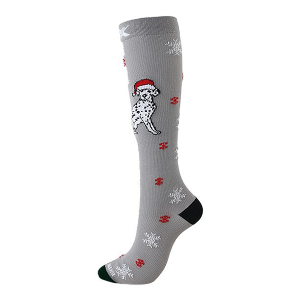 Christmas Compression Socks with Festive Designs
