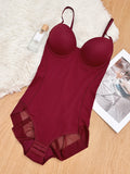 Thong-style one-piece shaping garment
