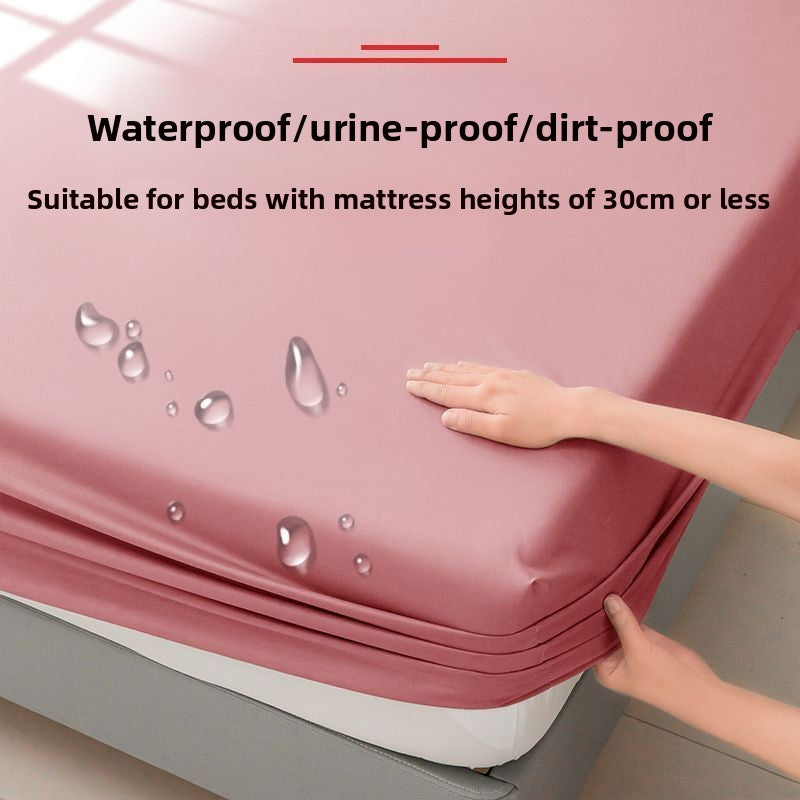 Waterproof fitted sheet for home use