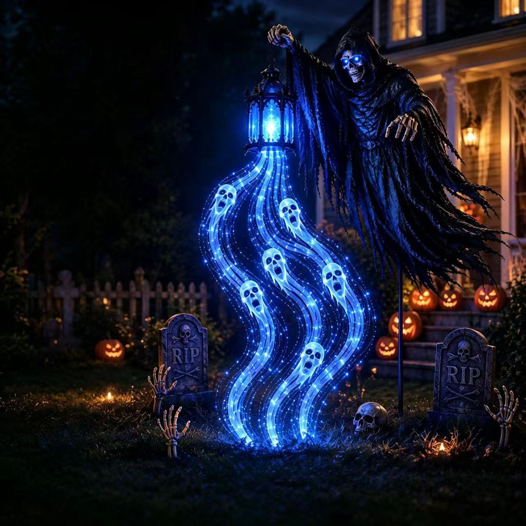 Grim Reaper Halloween Lantern for Garden