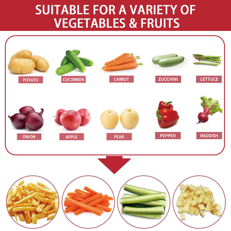 Multifunctional Electric Vegetable Cutter for Home Kitchen