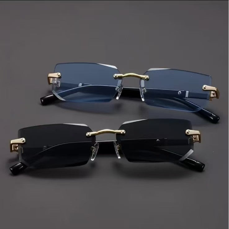 Frameless Metal Sunglasses UV400 Protection