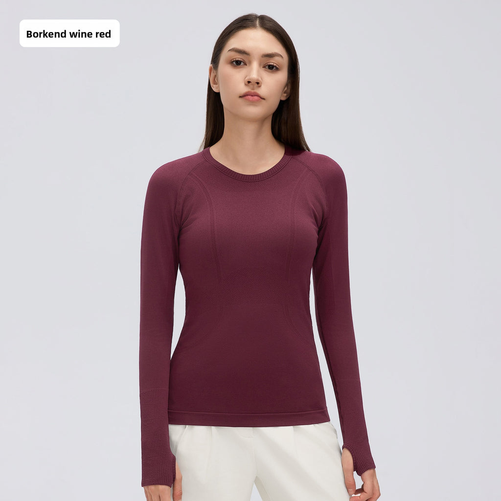 Seamless yoga top