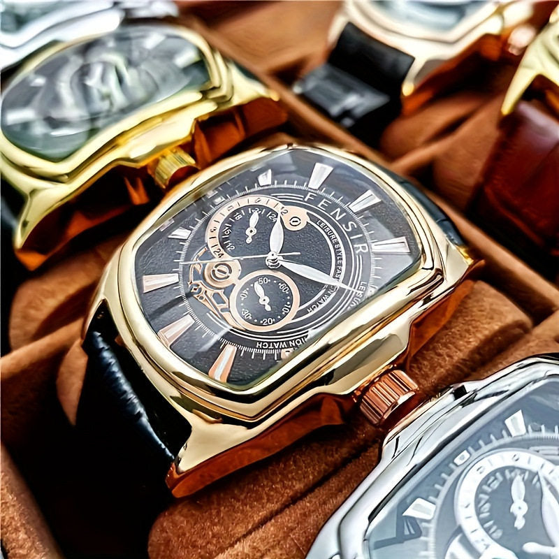 Waterproof luminous quartz watch
