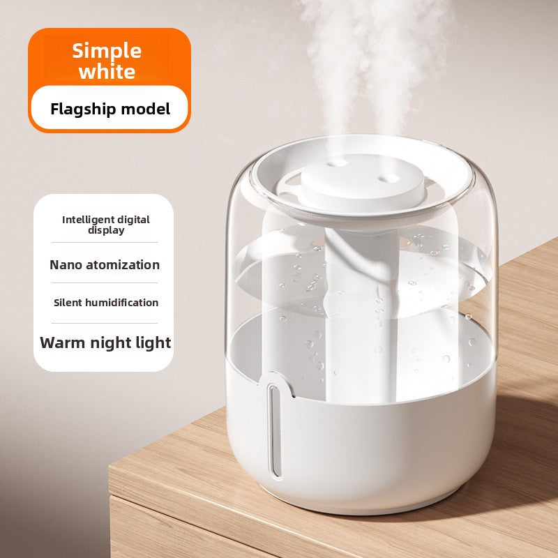 6.8L USB Desktop Humidifier with Night Light and Dual Spray