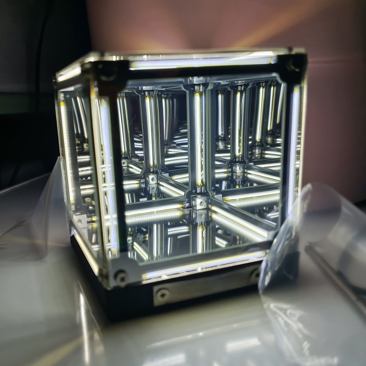 Creative 3D Cube RGB Desktop Atmosphere Light