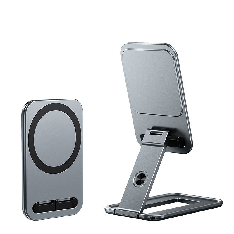 Magsafe Magnetic Phone Stand Foldable Portable Metal Desktop Holder for iPad Tablet