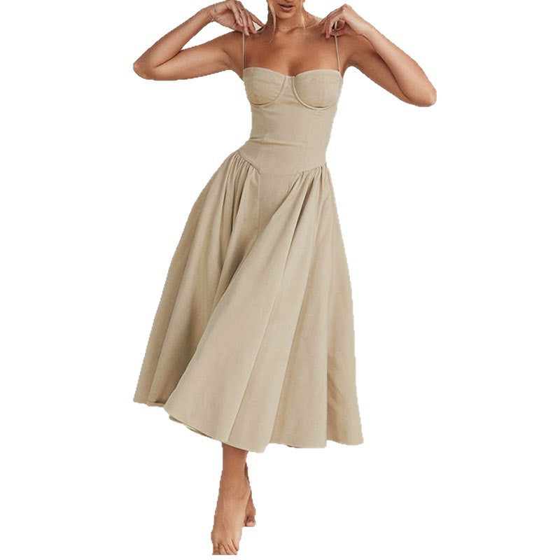 French Elegant Retro Strap Dress