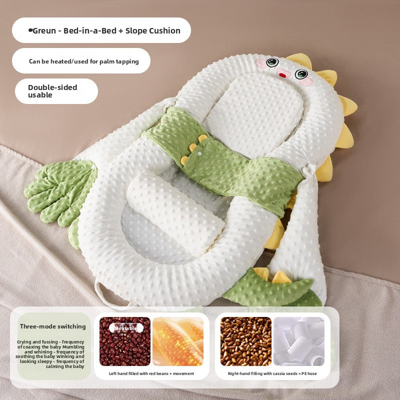 Baby Anti-Jump Soothing Bed with Slope Pad
