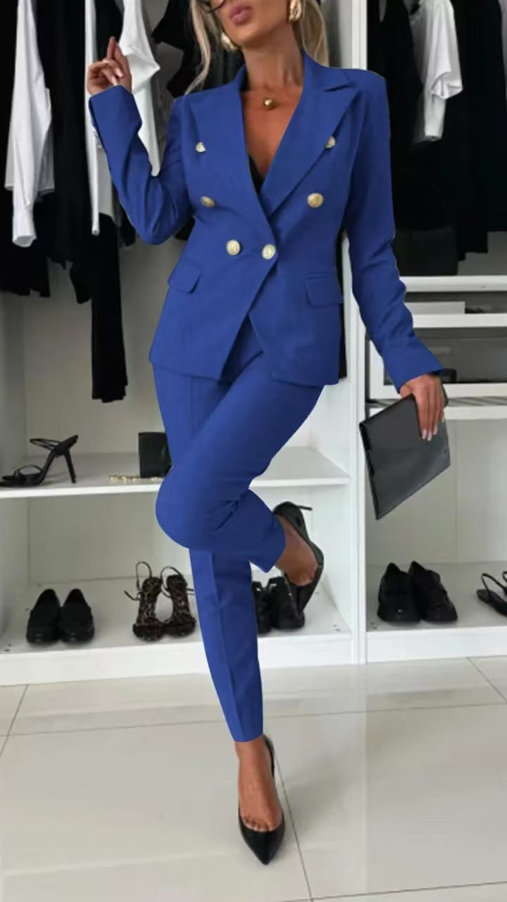 Women?s Slim Fit Solid Color Single Button Blazer Long Sleeve Casual Suit Jacket