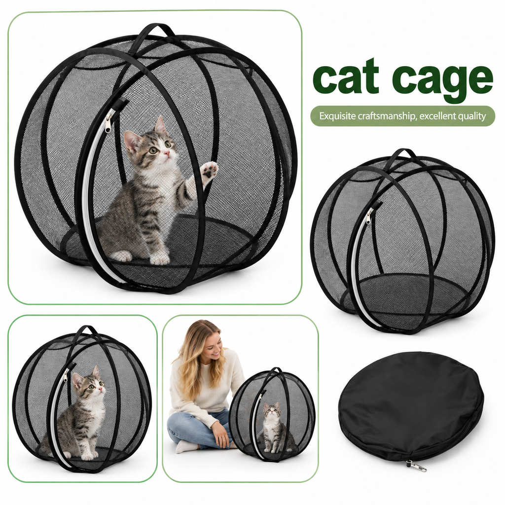 Pop-Up Mesh Cat Playpen
