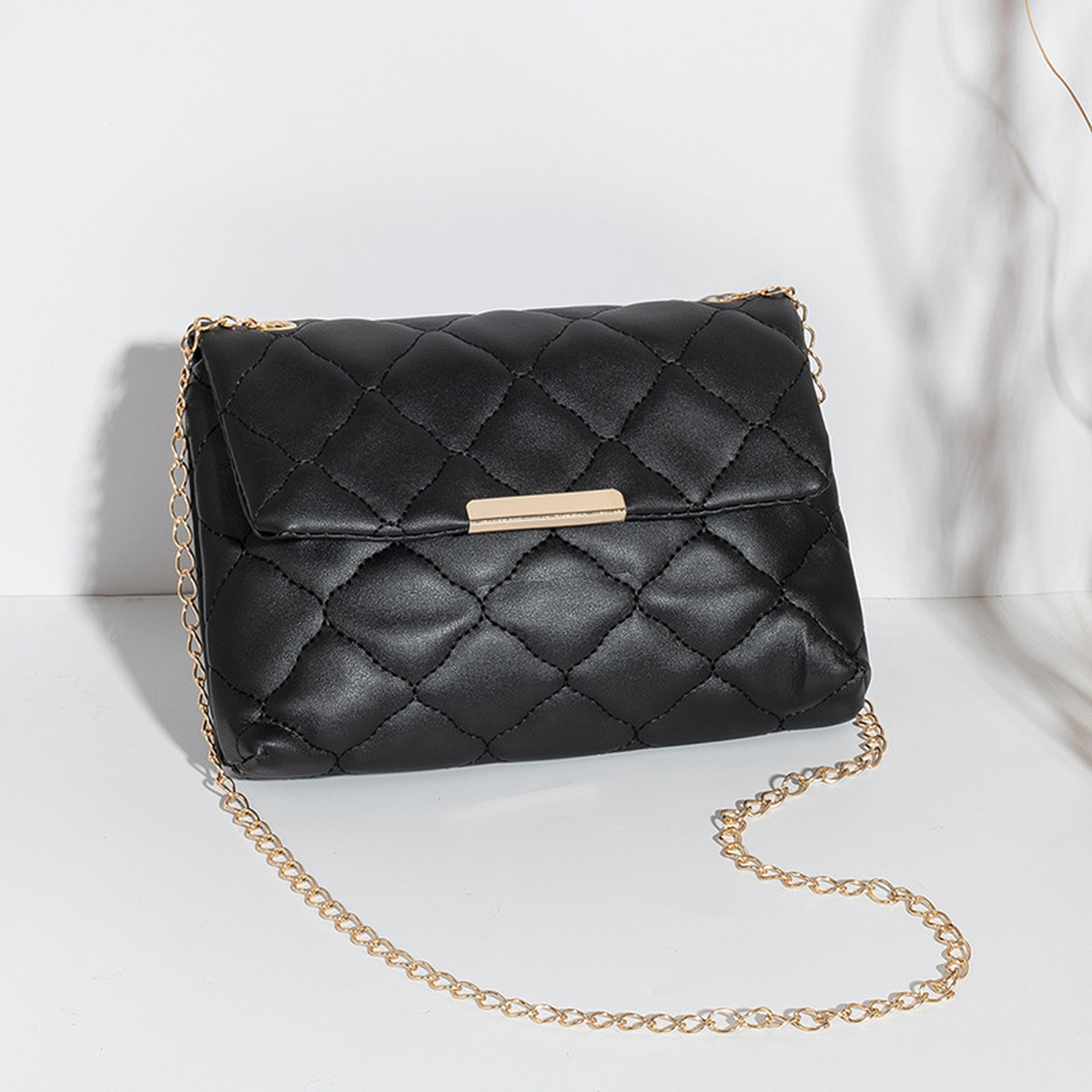 Quilted Chain Crossbody Bag