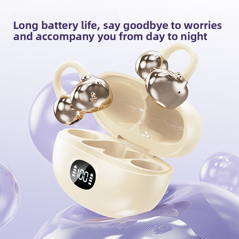 Ear clip wireless headphones