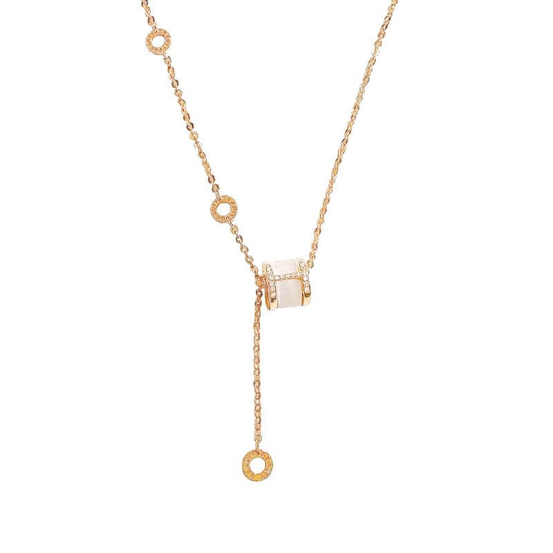 Cat Eye Small Waist Tassel Necklace