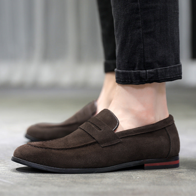 Classic Solid Color Slip-On Loafers