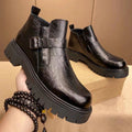 Men's mid-calf thick-soled height-increasing work boots