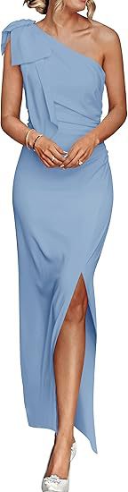 One Shoulder Evening Banquet Dress