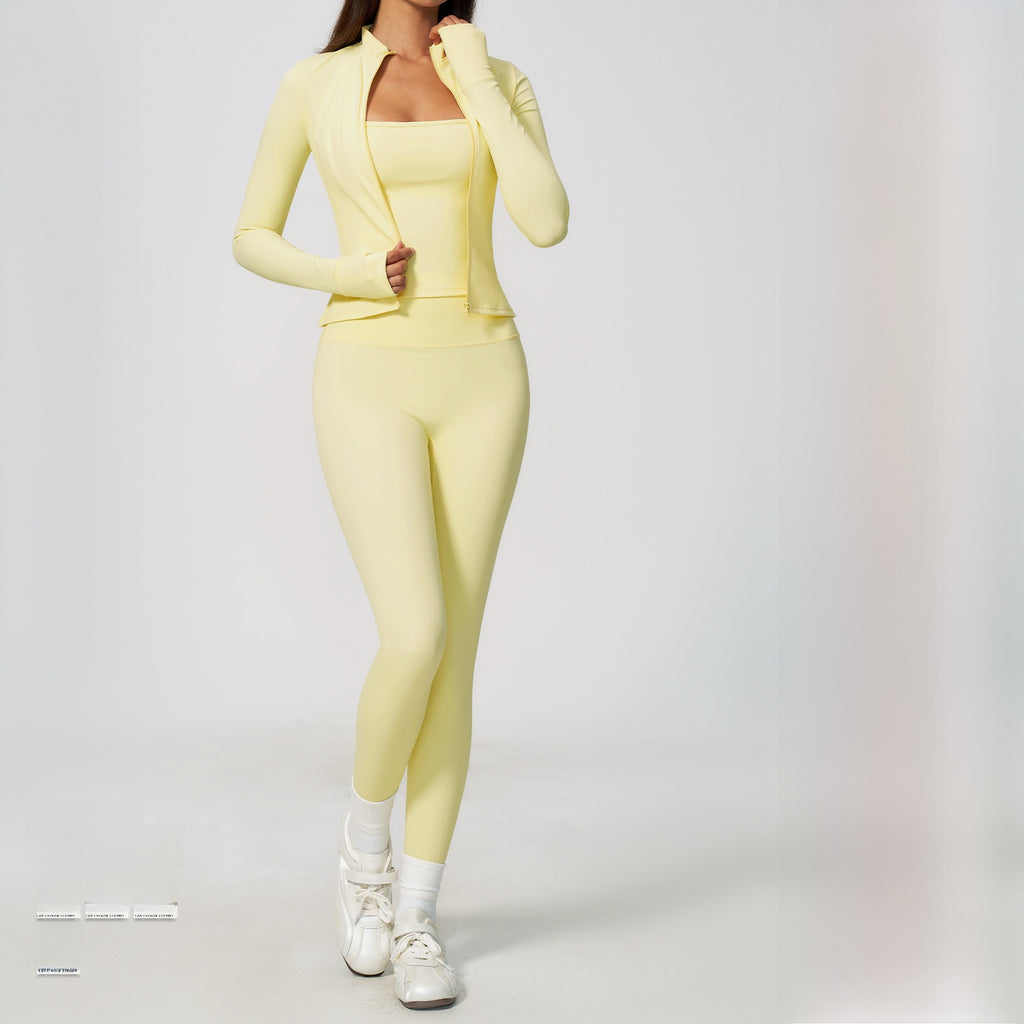 Breathable and slimming yoga wear set