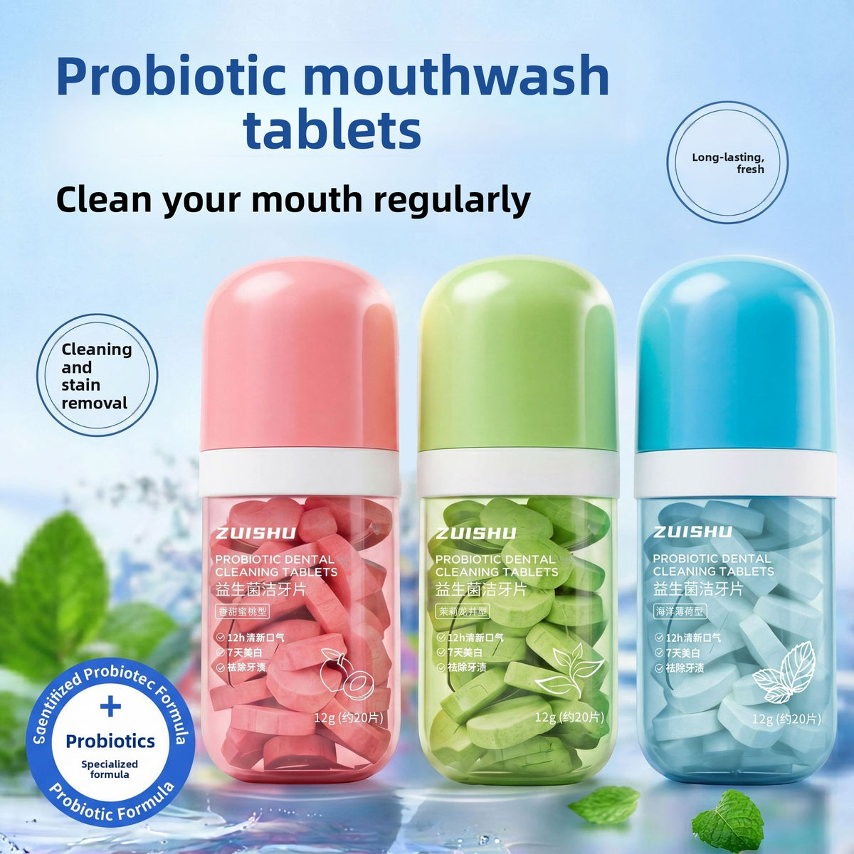 Probiotic Teeth Cleaning Tablets