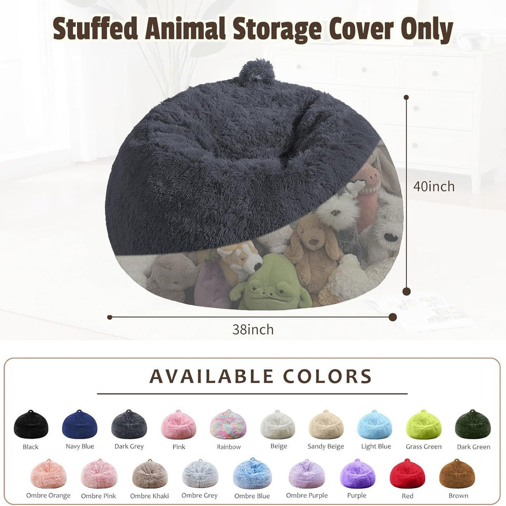 Velvet Bean Bag Cover for Living Room and Bedroom