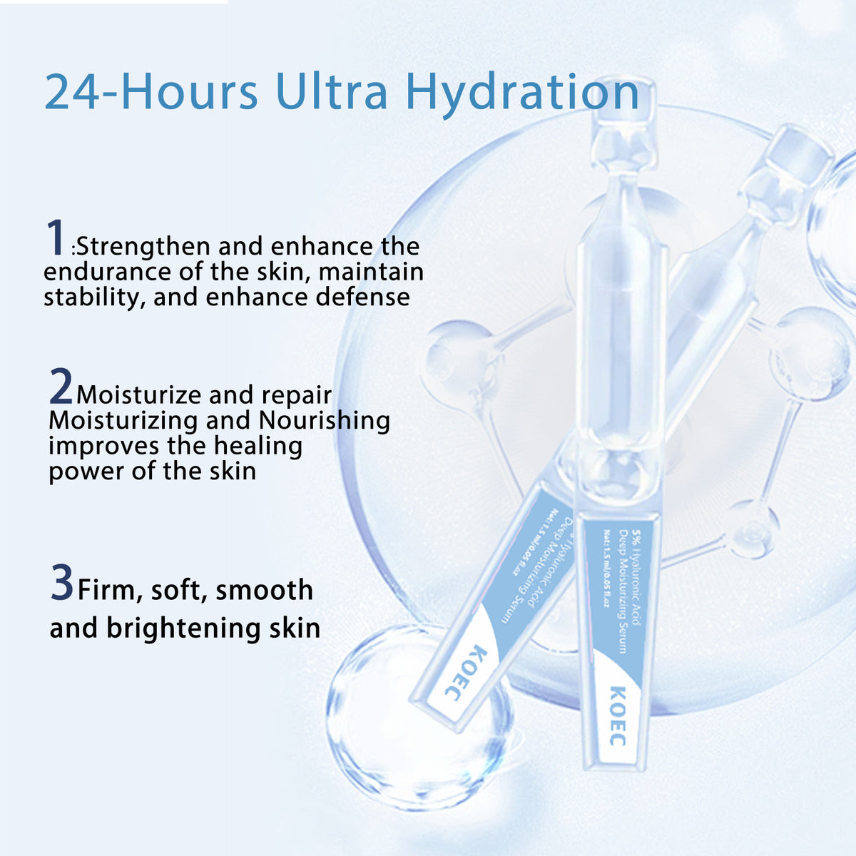 Facial Essence Hydrating Brightening Disposable Capsules