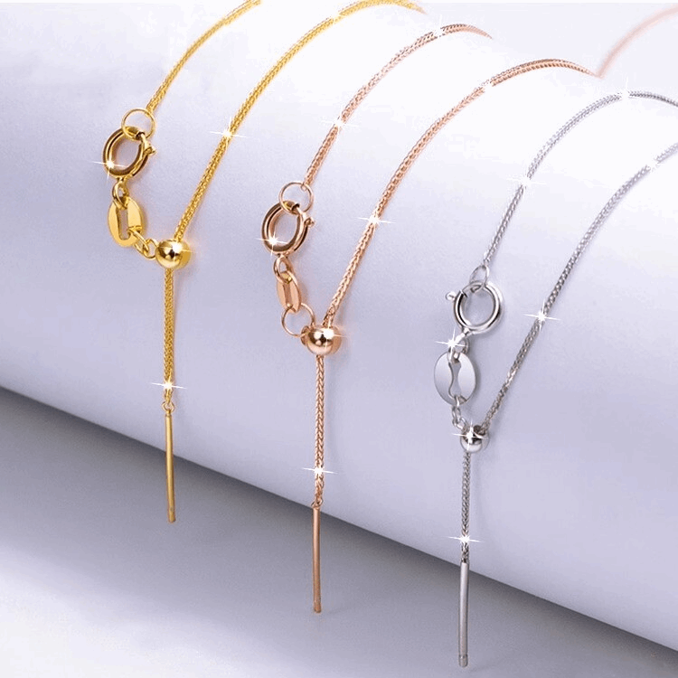 Adjustable 18K Gold Necklace Chain