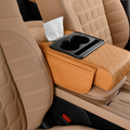 Universal Car Armrest Box Pad with Cup Holder and Tissue Storage