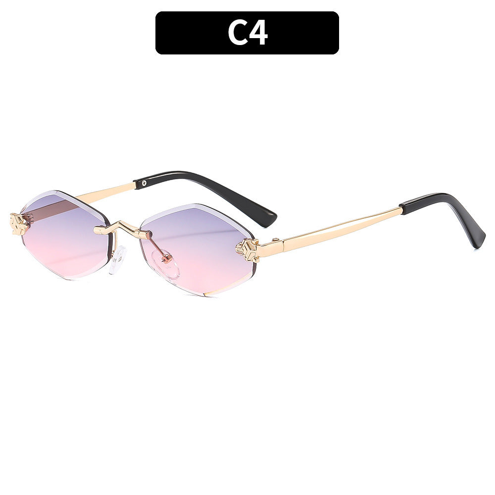 Diamond-shaped sunglasses
