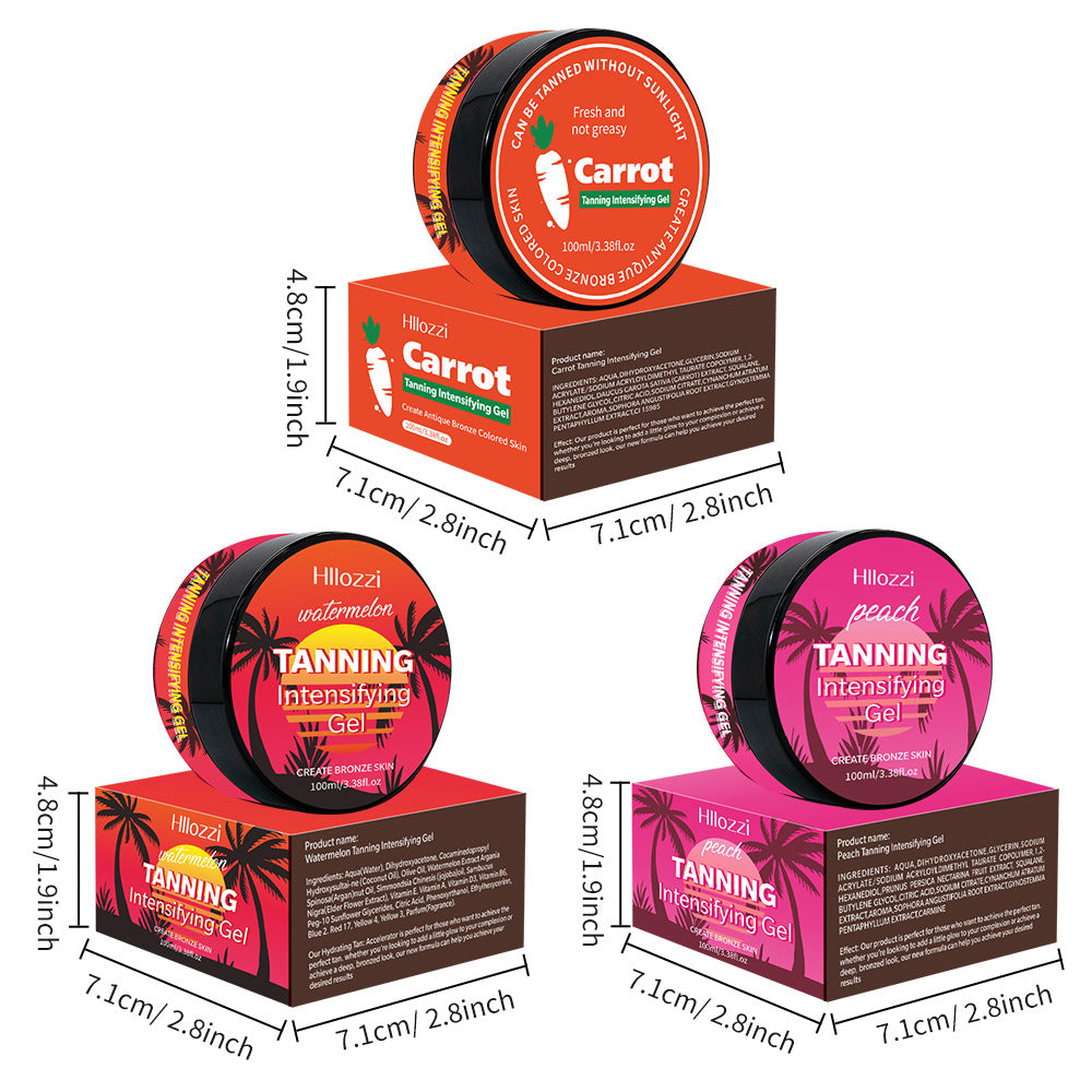 Carrot Tanning Gel Natural Self Tanning Moisturizer
