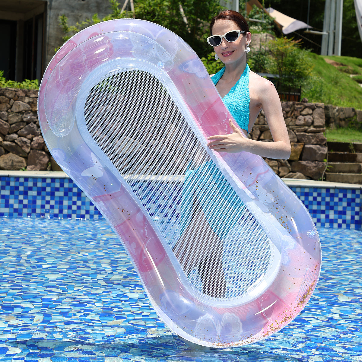Mermaid floating bed adult swimming ring water inflatable