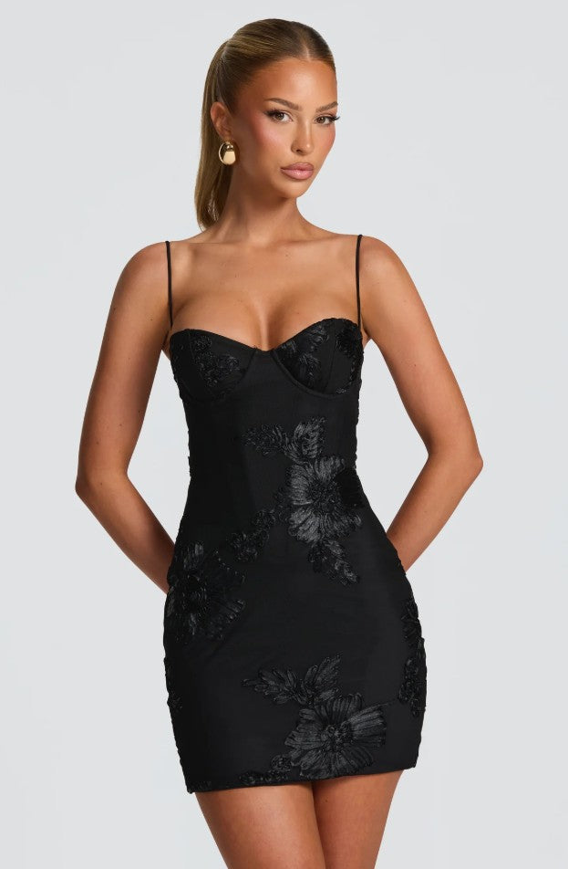Women's V-Neck Backless Floral Dress